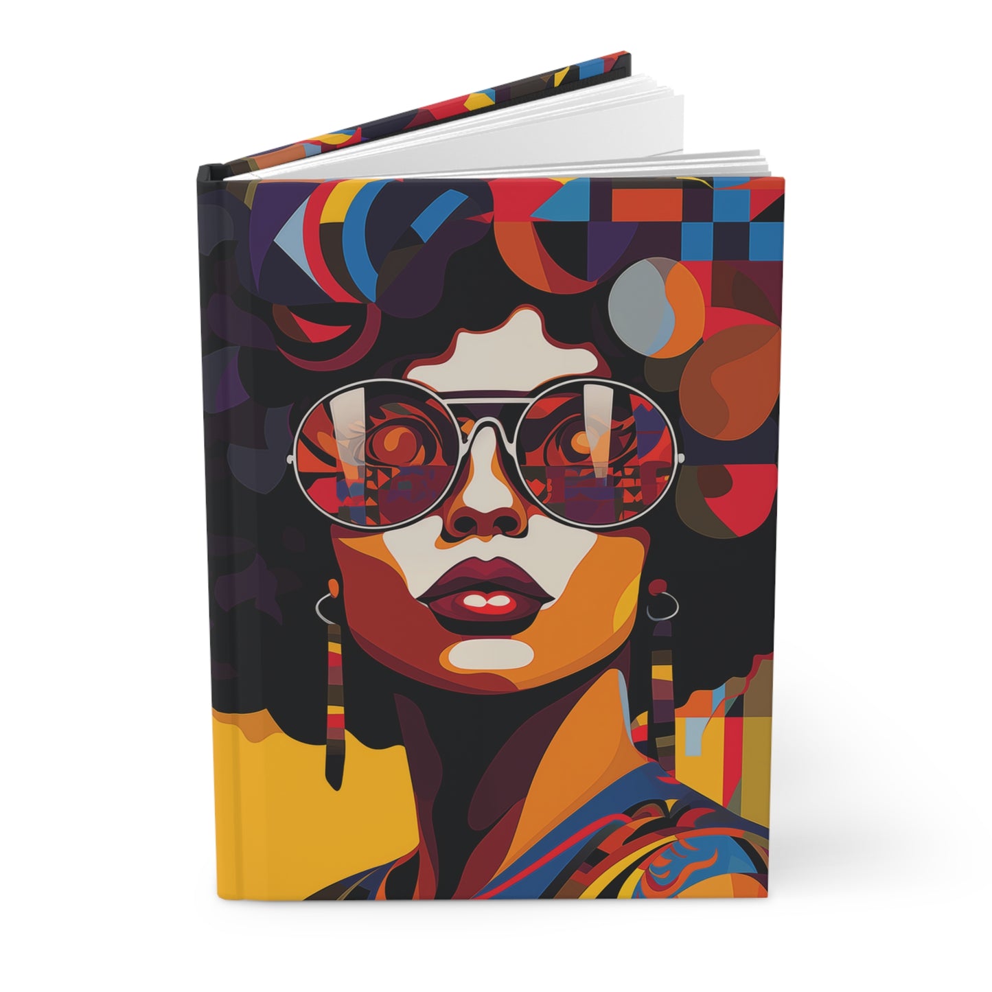 Sassy Shades: Pop Art-Inspired African-American Woman Hardcover Journal