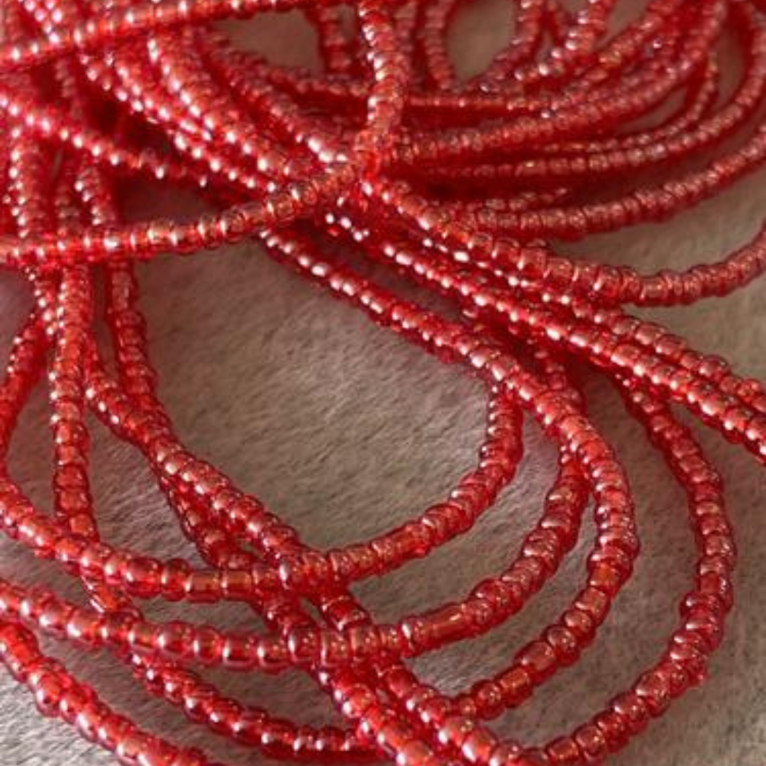 Red Butterfly Sanctuary- Berry Red Waist Beads- Juicy Berries Waist Beads