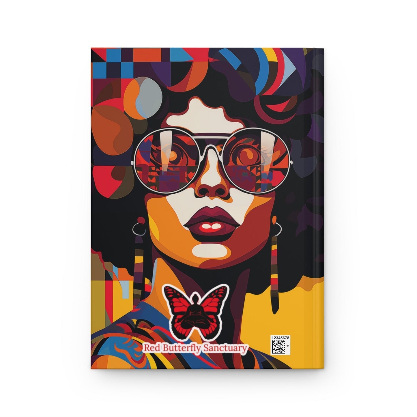 Sassy Shades Matte Hardcover Journal - Red Butterfly Sanctuary